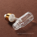 Rose gold glass essential oil bottle for essential oil or perfume ,glass eye dropper bottle, 5ml,10ml,15ml,20ml,30ml,50ml,